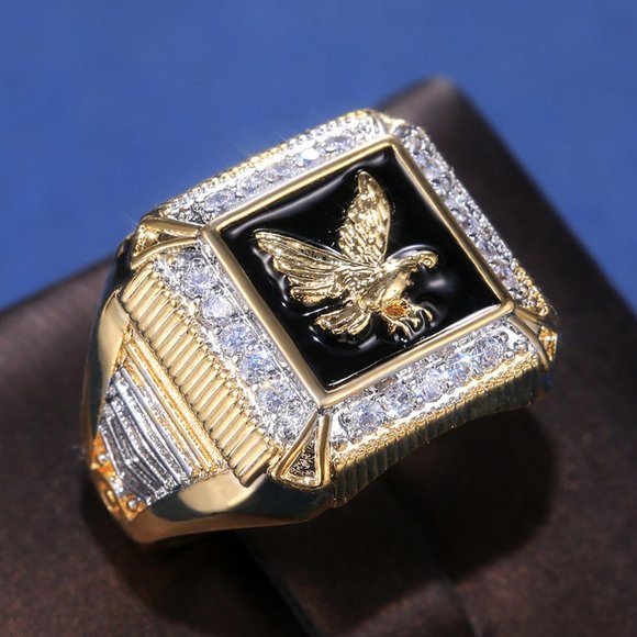 Eagle Square Ring - Picture 1 of 5